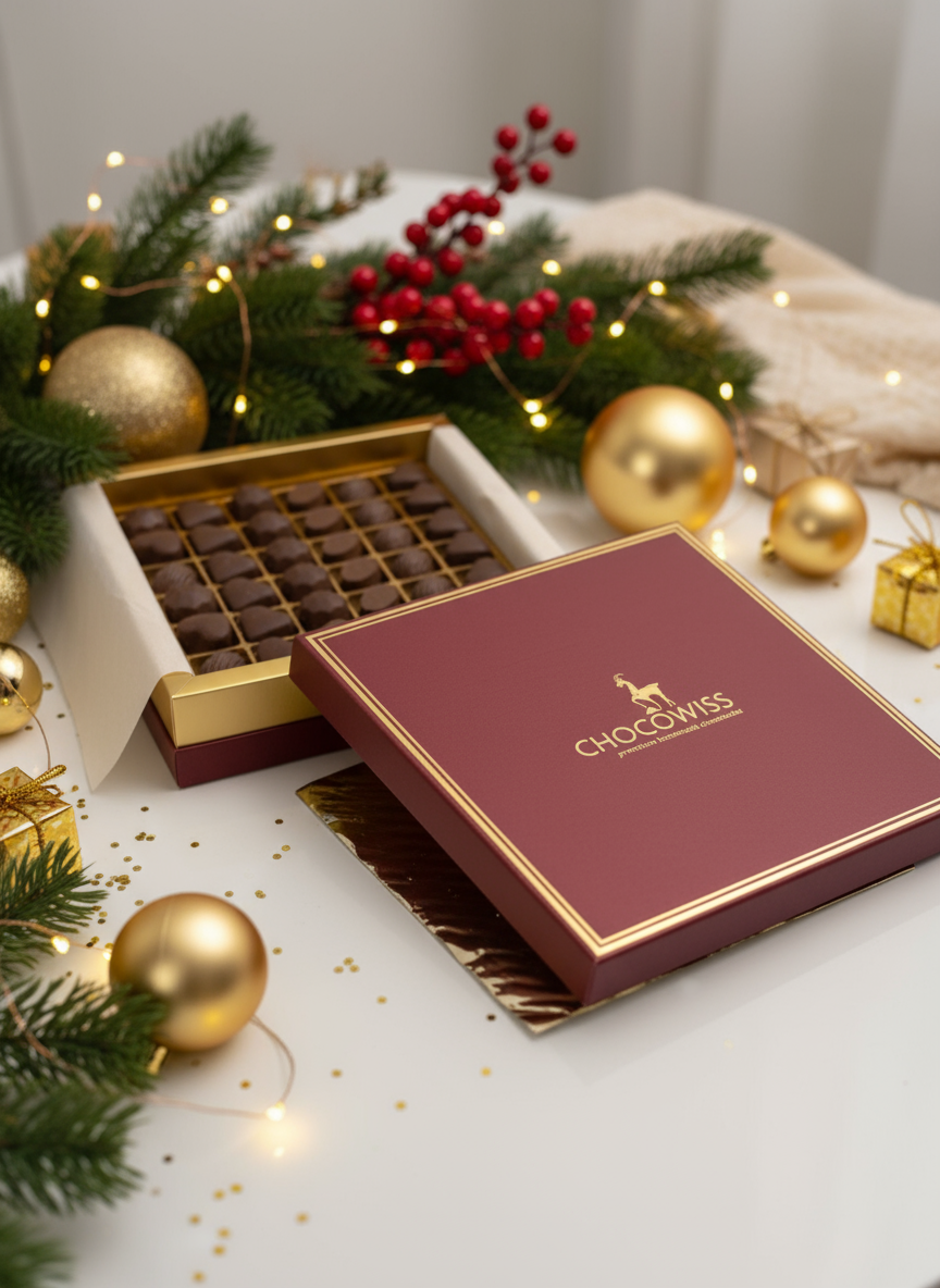 Chocowiss Executive Assortment - Dubai-Style Pistachio & Kadaif Pralines - 410g