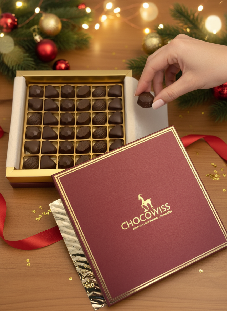 Chocowiss Executive Assortment - Dubai-Style Pistachio & Kadaif Pralines - 410g