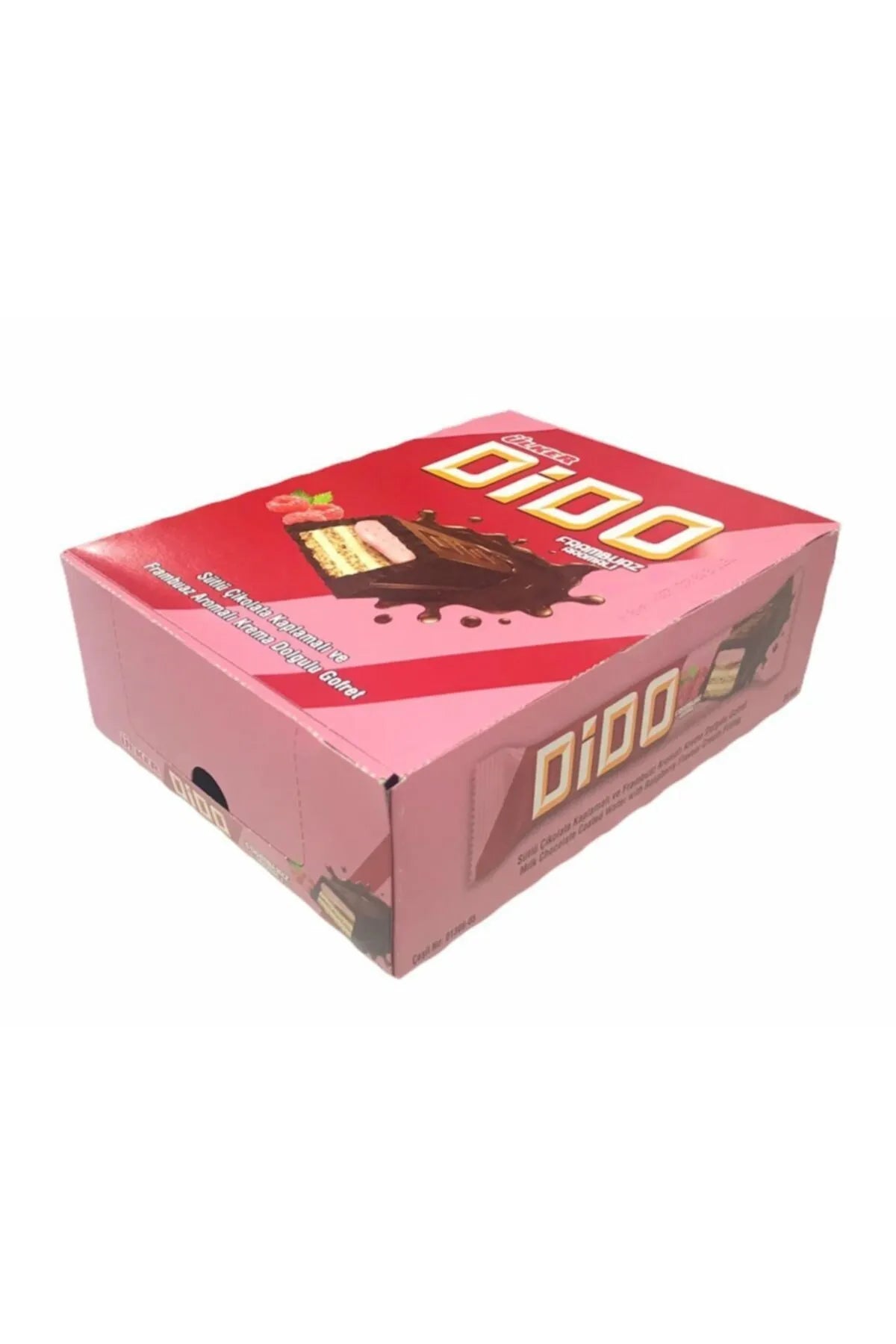 Ulker | Dido Chocolate Covered Wafer Bar Filled with Raspberry Cream