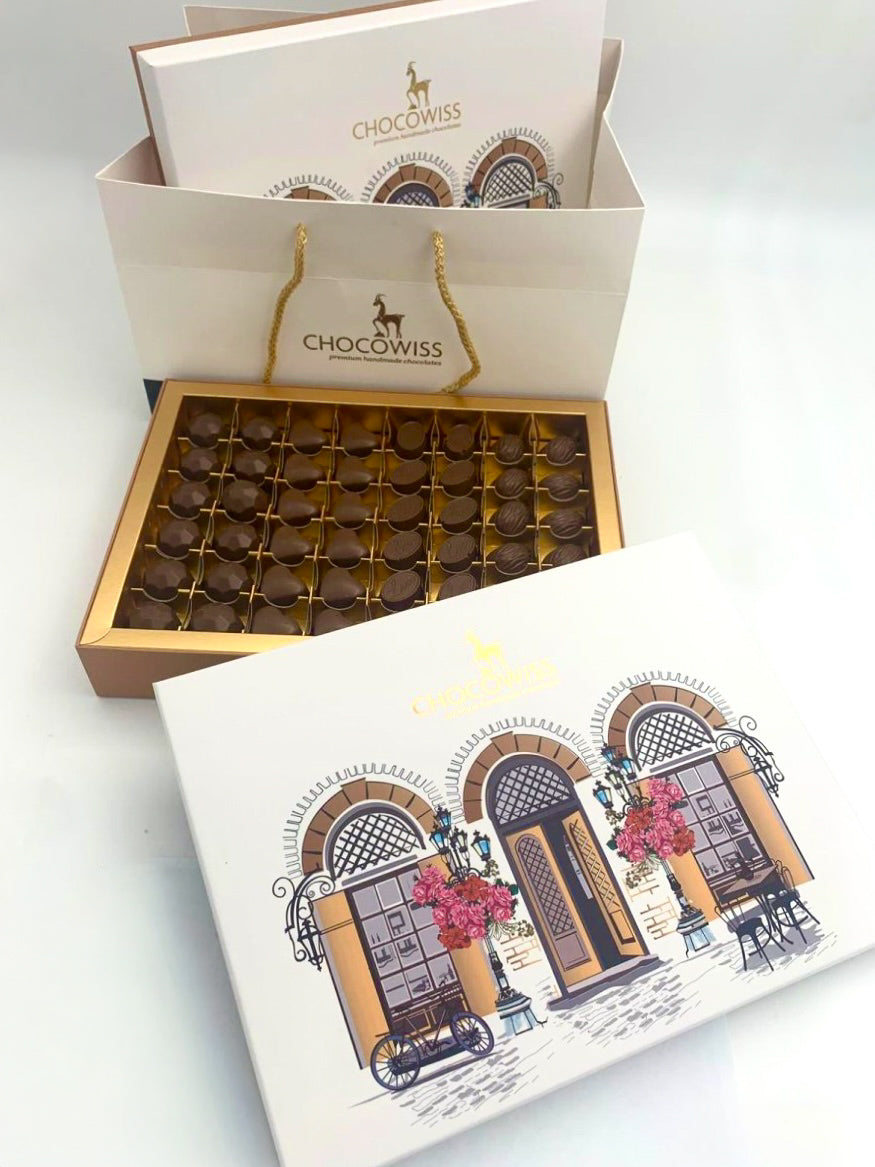Chocowiss Premium 'Boutique' Assortment - Dubai-Style Pistachio & Kadaif Pralines - 550g