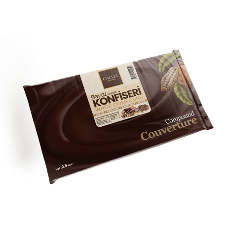 Callei Professional White Confectionery Chocolate Compound - 2.5kg