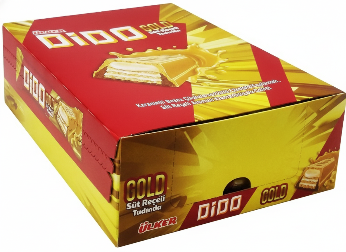 Ulker | Dido Gold Chocolate Covered Wafer Bar with Milk Jam 36g