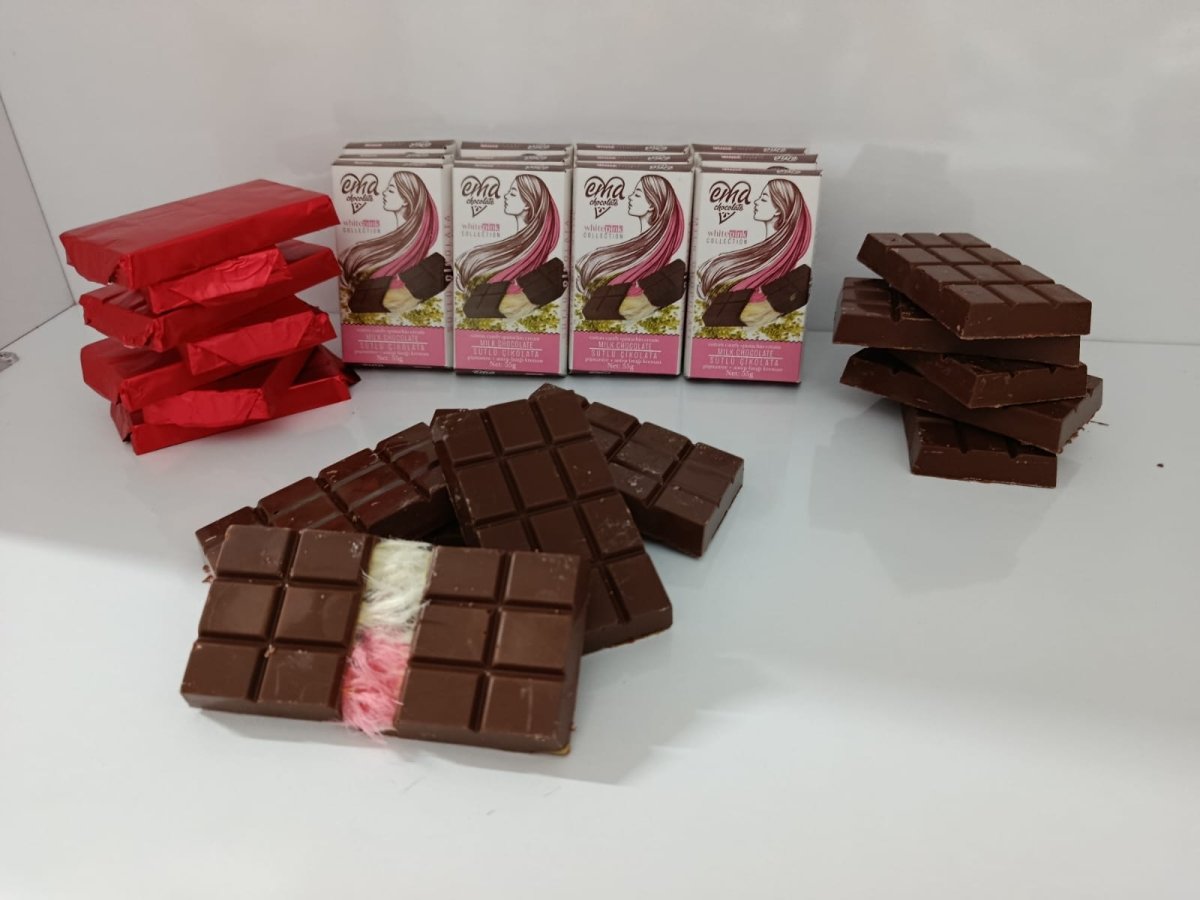 Angel Hair Milk Chocolate with Pistachio & Cotton Candy - 100gr - TryAladdin