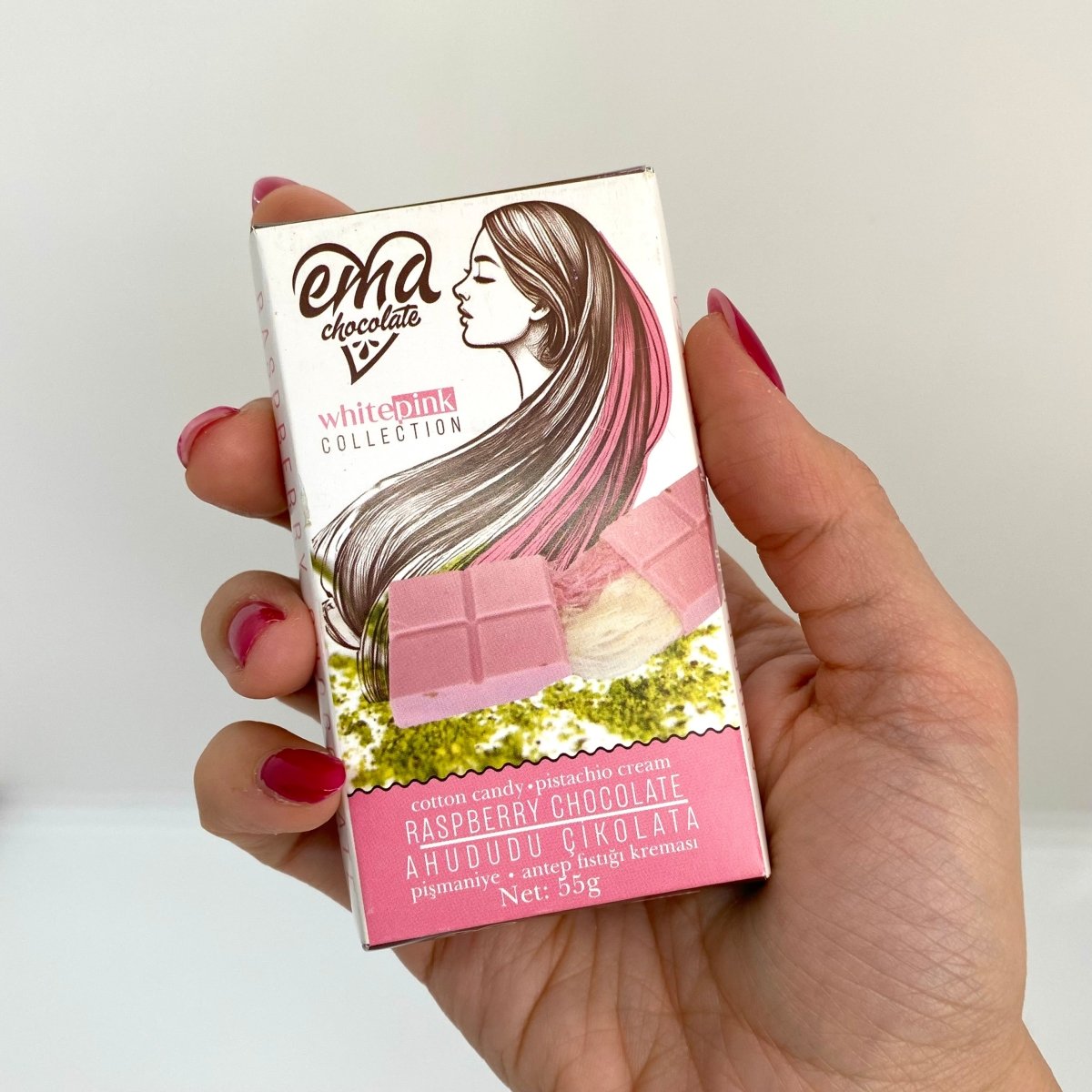 Angel Hair Milk Chocolate with Pistachio & Cotton Candy - 55gr - TryAladdin