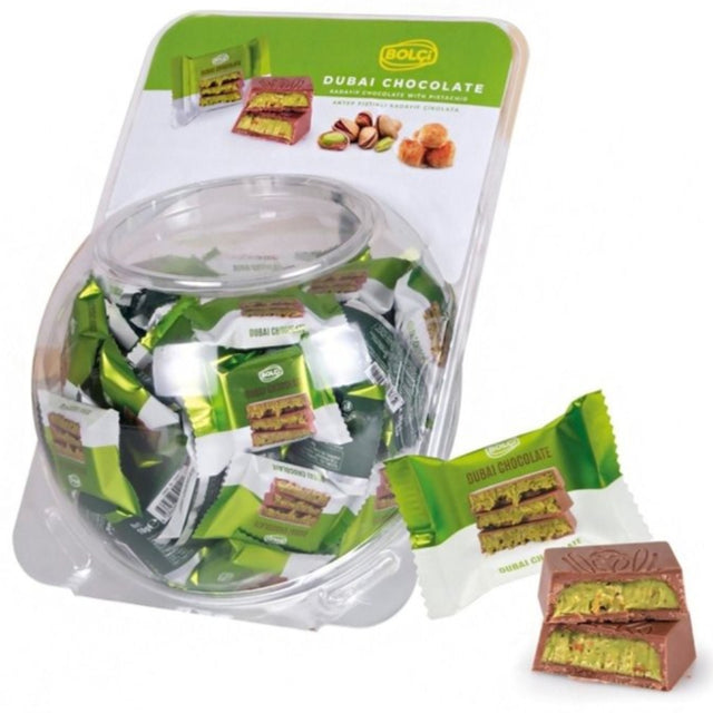 Antep Pistachio & Kadayif Dubai Chocolate Bar - 75 Pieces 16gr Each - TryAladdin