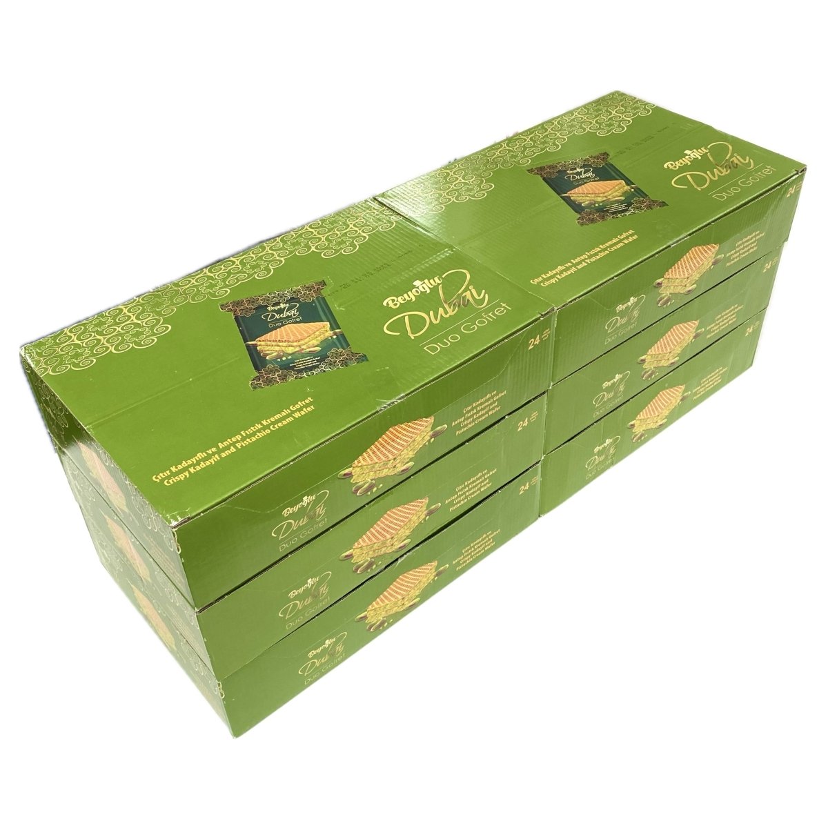 Beyoglu | Dubai Duo Wafer (Pistachio and Kadayif Cream Filled) - 36g - TryAladdin