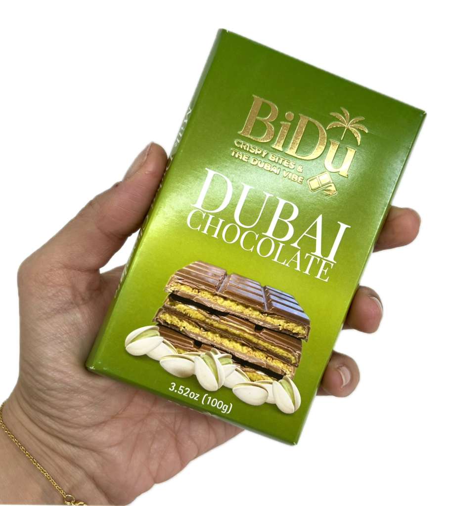 BiDu Premium Crispy Dubai Chocolate with Pistachio & Kadaif - 3.52oz (100g) - TryAladdin