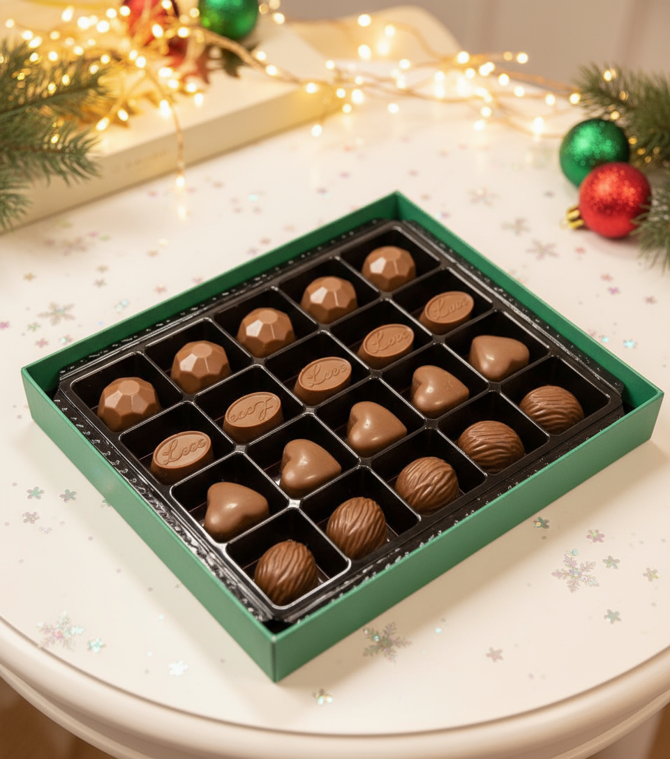 Chocowiss Premium Holiday Assortment - Dubai-Style Pistachio & Kadaif Pralines - 230g