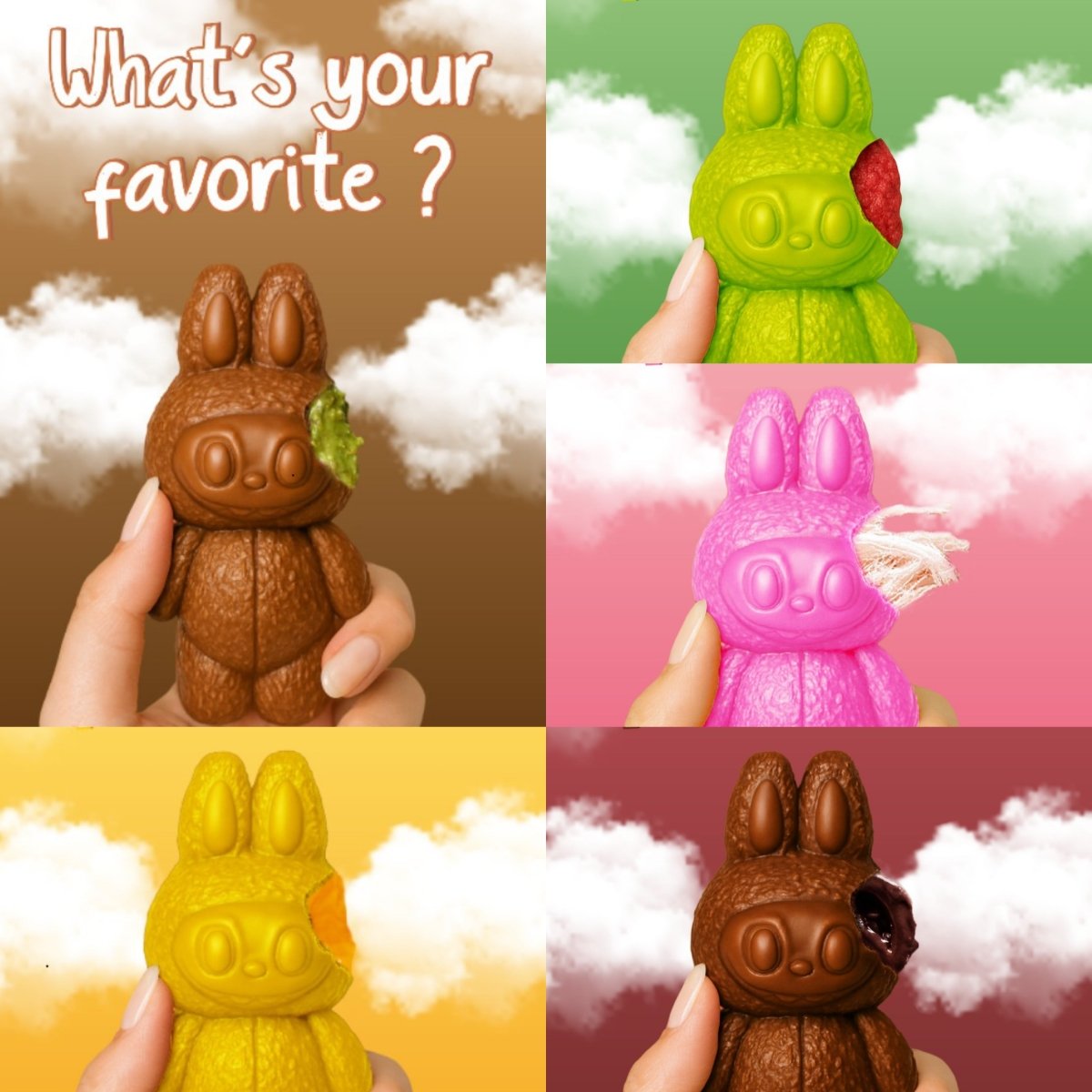 Fix Chocolate Limited Edition Collectible Mystery Bunny - Assorted (60g - 80g) - TryAladdin
