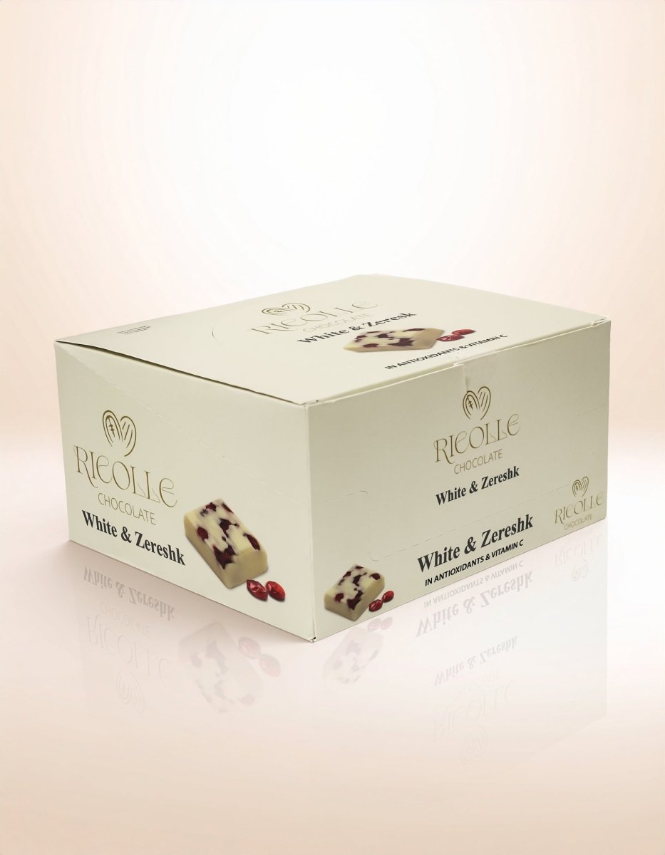 Ricolle White Chocolate with Zereshk Grape - 100gr - TryAladdin