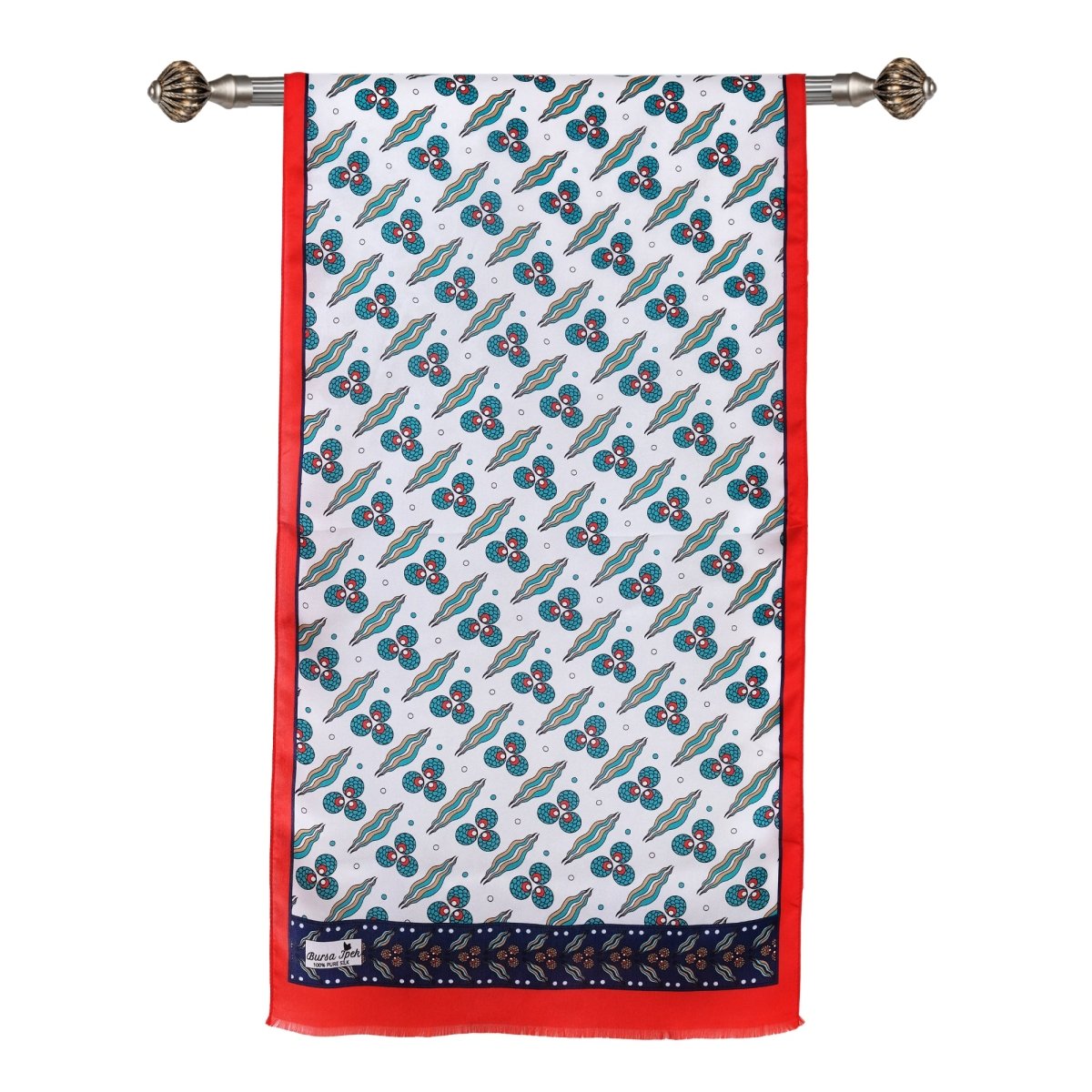 Cintemani Breathable Silk Scarf in Blood Red Color - TryAladdin