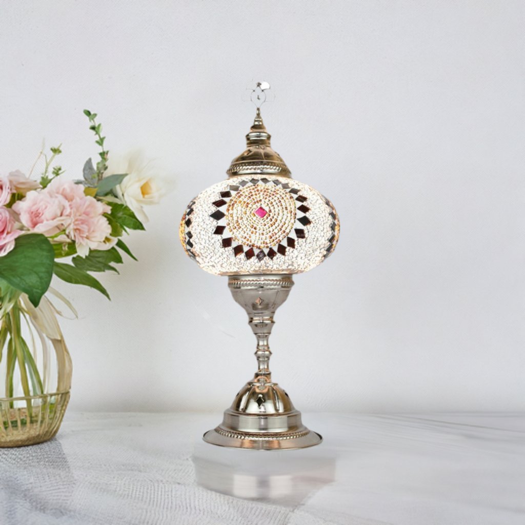 HND Handicraft | Handmade Multi Color Turkish Moroccan Mosaic Lamp - TryAladdin