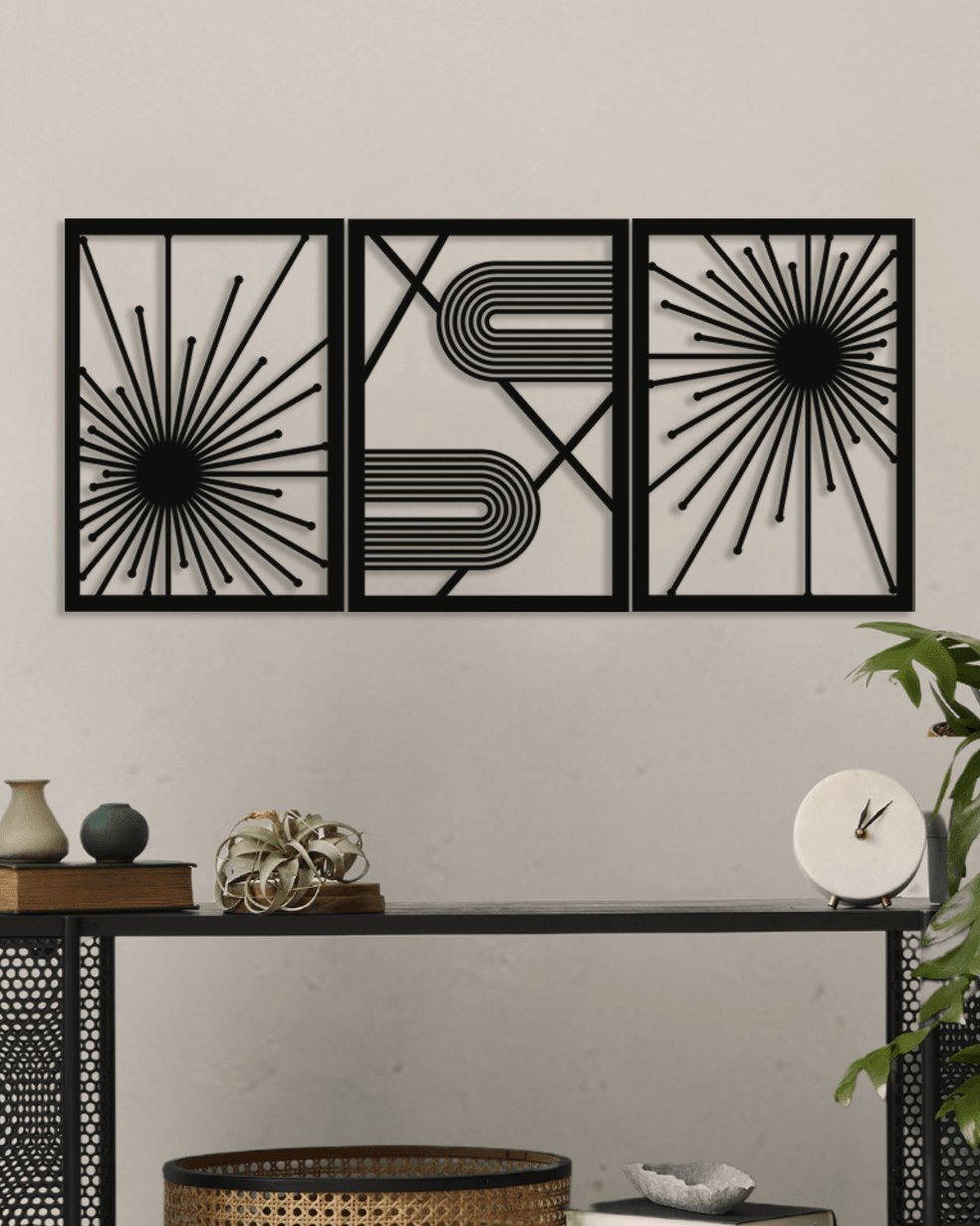 NR Dizayn | 3 - Piece Decorative Metal Wall Art - TryAladdin