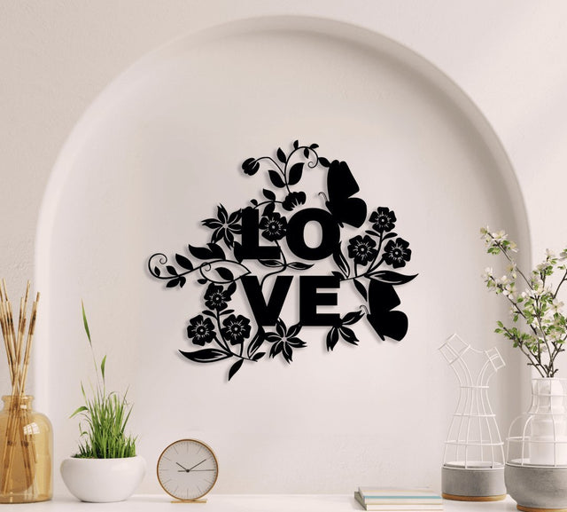 NR Dizayn | Love Decorative Metal Wall Art - TryAladdin