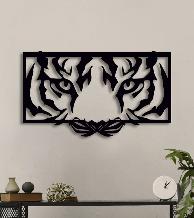 NR Dizayn | Tiger Themed Decorative Metal Wall Art - TryAladdin