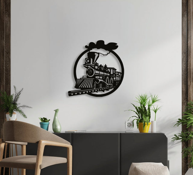 NR Dizayn | Train Decorative Metal Wall Art - TryAladdin
