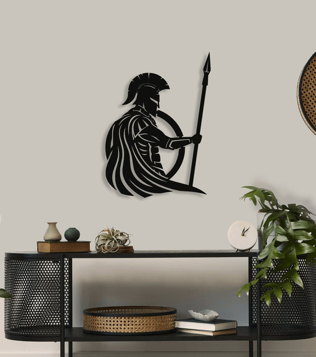 NR Dizayn | Warrior Decorative Metal Wall Art - TryAladdin