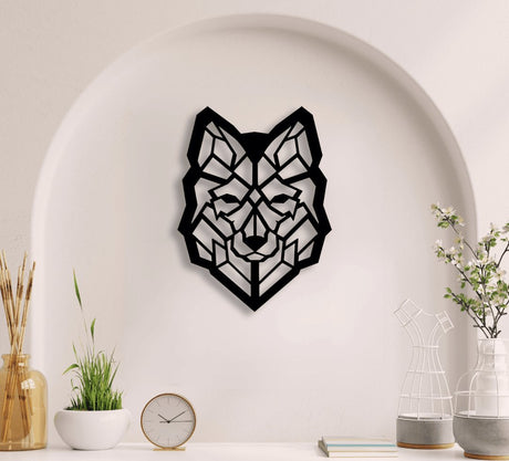 NR Dizayn | Wolf Decorative Metal Wall Art - TryAladdin