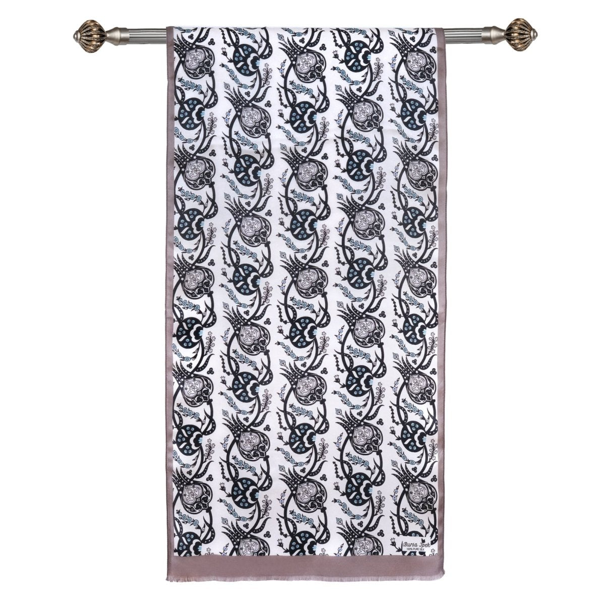 Sirali Lale Breathable Silk Scarf in Rosy Brown Color - TryAladdin