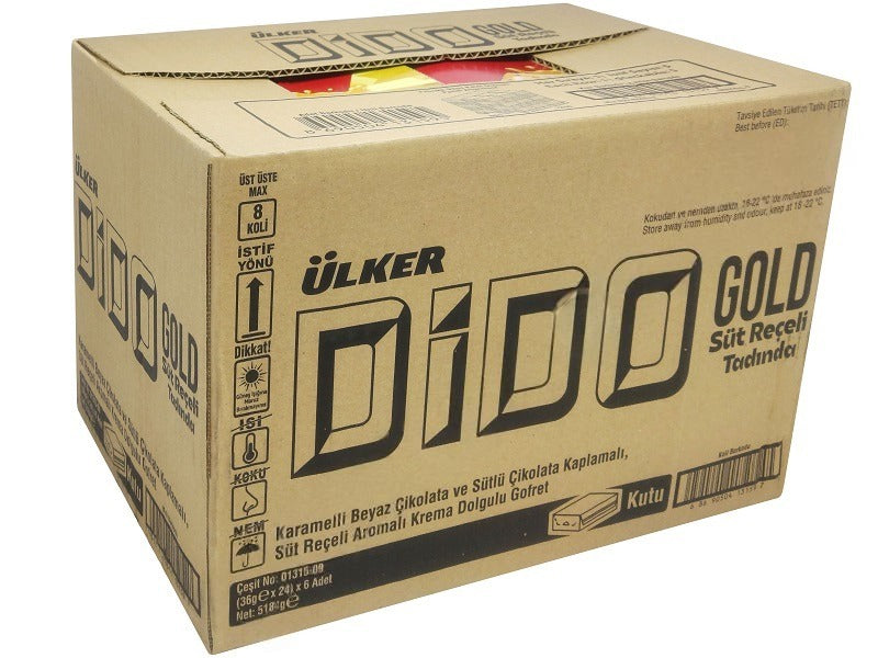 Ulker | Dido Gold Chocolate Covered Wafer Bar with Milk Jam 36g