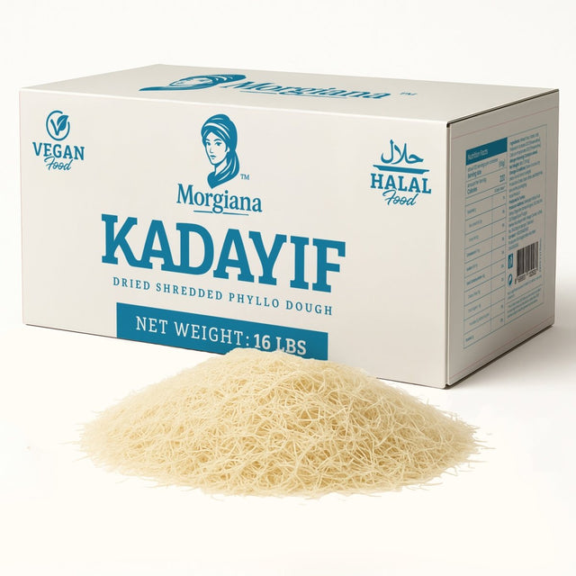 Dried Kataifi/Kadayif - Bulk Shredded Phyllo Dough 16lb - TryAladdin