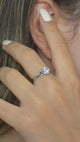Taki | Solitaire Silberring, Geschenk für Valentinstag, Ehefrau, Mutter