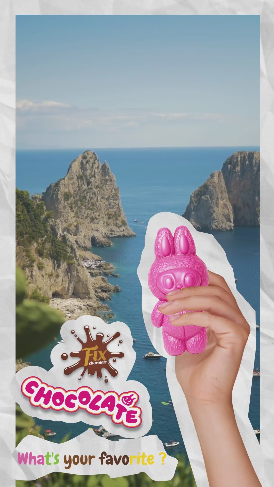 Fix Chocolate Limited Edition Collectible Mystery Bunny - Assorted (60g-80g)