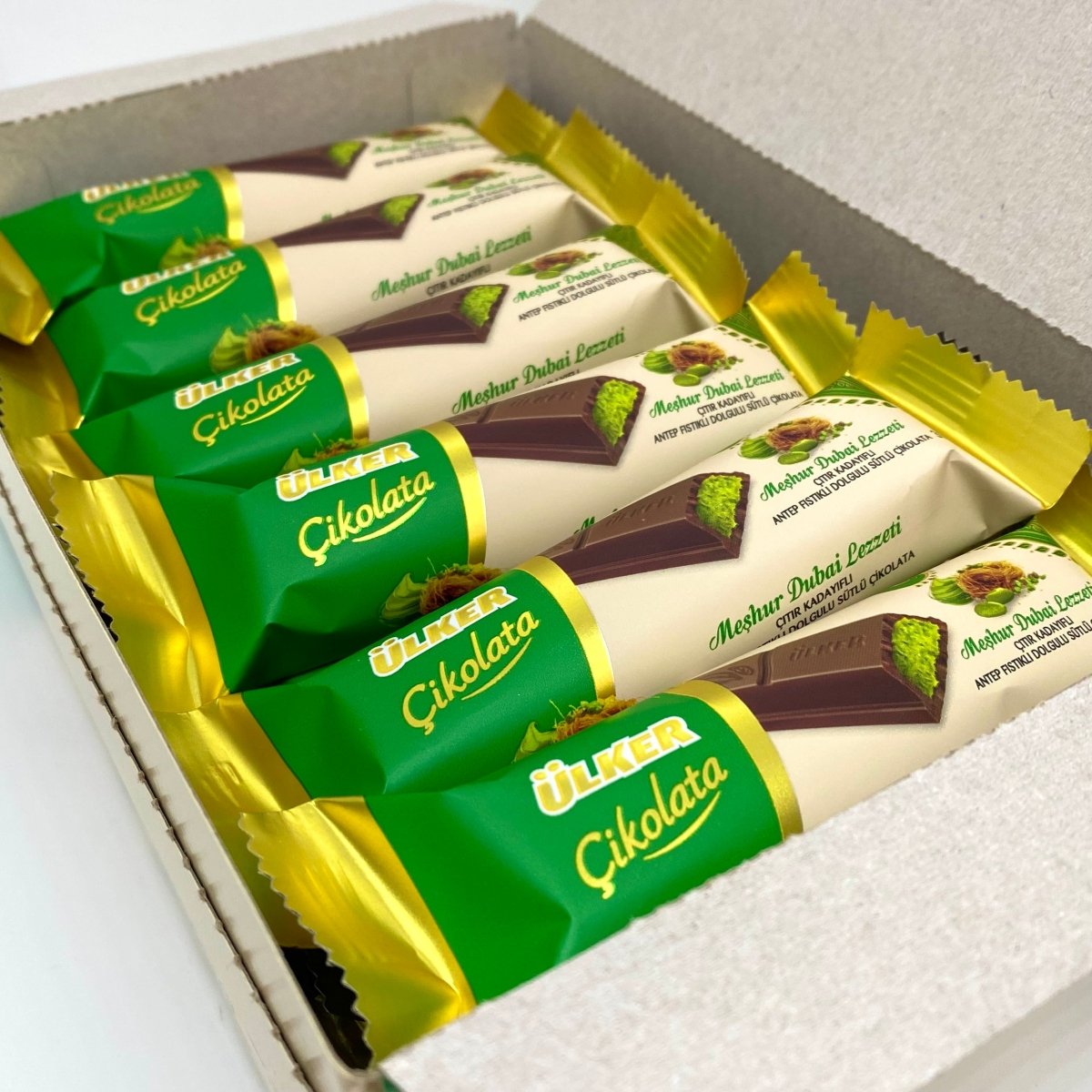 Ulker Dubai Chocolate with Antep Pistachio and Crispy Kataifi - 35g - TryAladdin