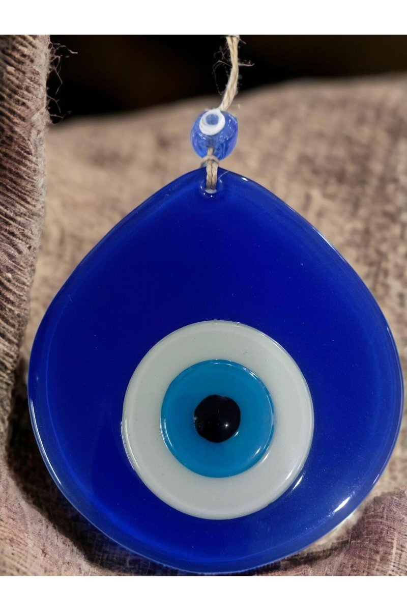 Blue Nazar Bead Blue Color Drop Pattern Handmade Wall Ornament - TryAladdin