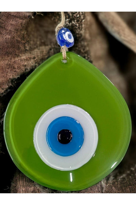Blue Nazar Beaded Grass Green Color Nazar Beaded Drop Pattern - TryAladdin