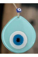 Blue Nazar Beaded Turquoise Color Drop Pattern Handmade Wall Ornament - TryAladdin