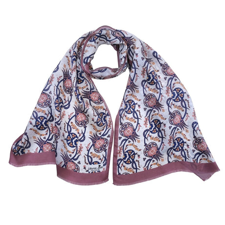 Sirali Lale Breathable Silk Scarf in Light Coral Color - TryAladdin