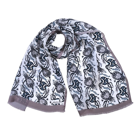 Sirali Lale Breathable Silk Scarf in Rosy Brown Color - TryAladdin