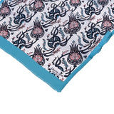 Sirali Lale Breathable Silk Scarf in Sapphire Blue Color - TryAladdin